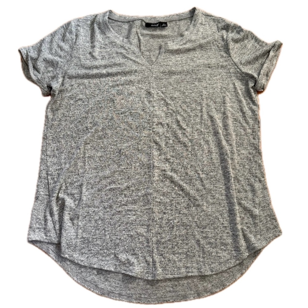 a.n.a Women’s Heather Gray Short Sleeve Shirt